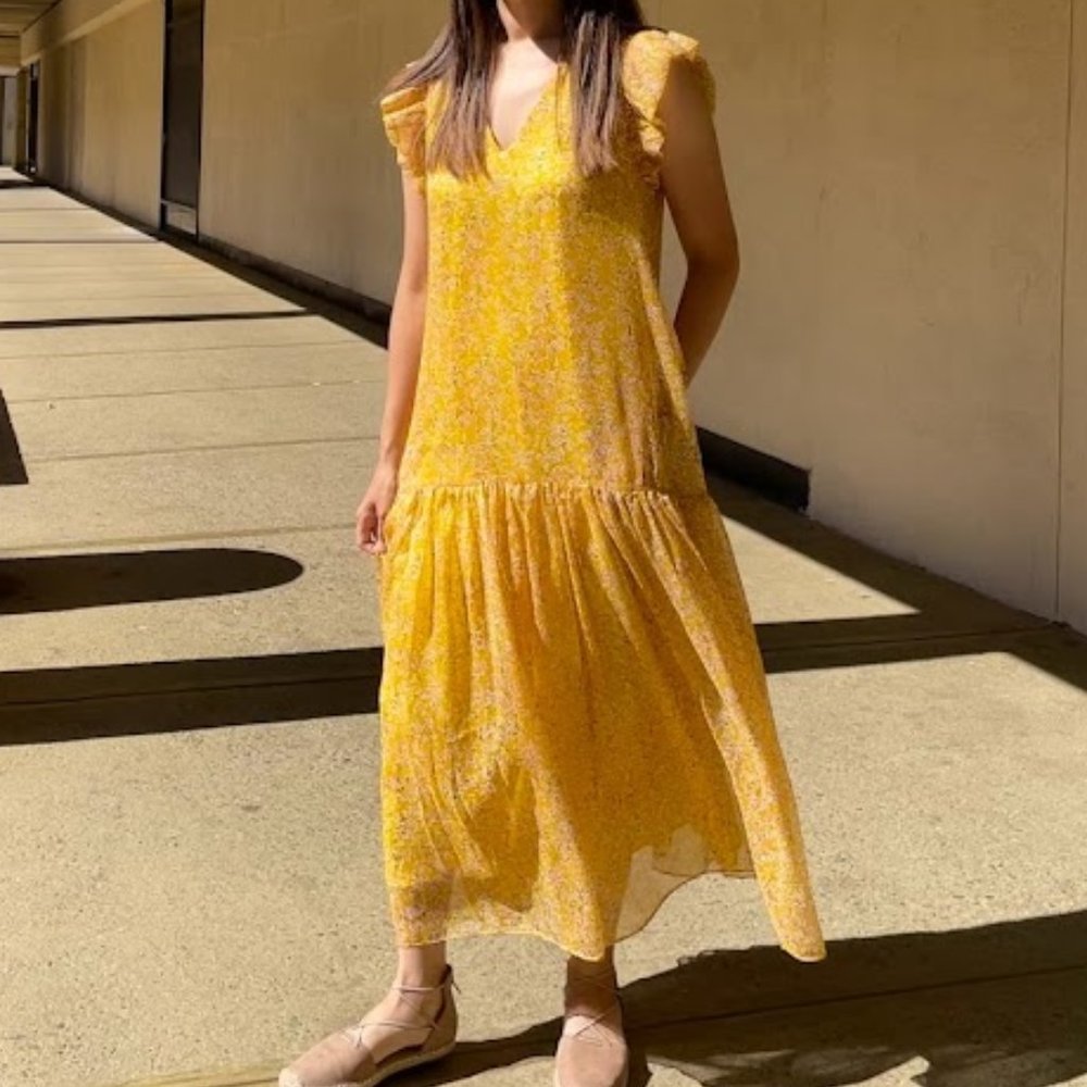 Code x Mode Yellow Shift Dress Size M